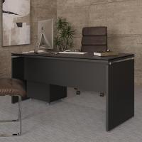 Conjunto De Escritório 2 Peças Mesa Gaveteiro 2 Gavetas Tund - Preto Preto - 3