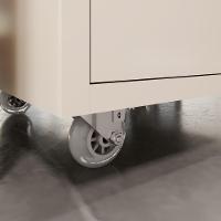 Conjunto De Escritório 2 Peças Mesa Gaveteiro 2 Gavetas Tund - Off White E Cedro Off White E Cedro - 7