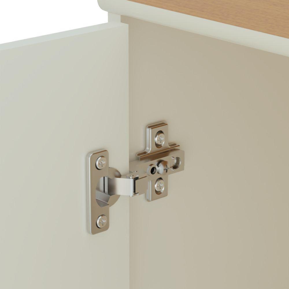 Conjunto De Escritório 5 Peças Tech Office 3 Mesas E 2 Apara - Off White E Cedro Off White E Cedro - 7