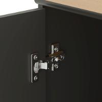 Conjunto De Escritório 5 Peças Tech Office 3 Mesas E 2 Apara - Preto E Cedro Preto E Cedro - 5