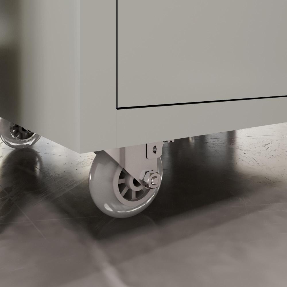 Conjunto De Escritório 2 Peças Mesa Gaveteiro 2 Gavetas Tund - Fendi E Freijó Fendi E Freijó - 7