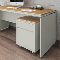 Conjunto De Escritório 2 Peças Mesa Gaveteiro 2 Gavetas Tund - Fendi E Freijó Fendi E Freijó - 6