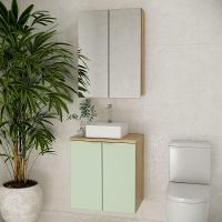 Conjunto Com Cuba Nature 60cm Estilare Cnj4009 Carvalho/verde - 1