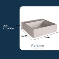 Conjunto Com Cuba Nature 110cm Estilare CNJ4036 Branco-carvalho - 5