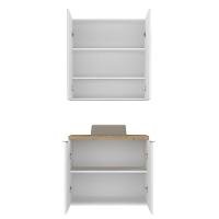 Conjunto Com Cuba Nature 75cm Estilare CNJ4012 Branco-carvalho - 3