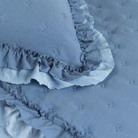 Colcha Alice 200 Fios King 03 Peças 100% Poliéster - Azul - 6