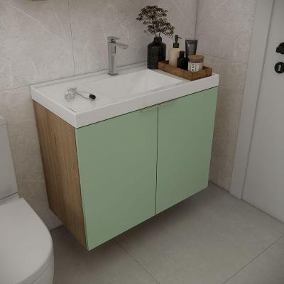 Gabinete De Banheiro Com Cuba Vittare 79,6cm Estilare GAB5002 Carvalho-verde