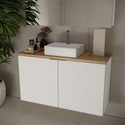 Gabinete Nature 110cm Estilare GAB4035 Branco-carvalho