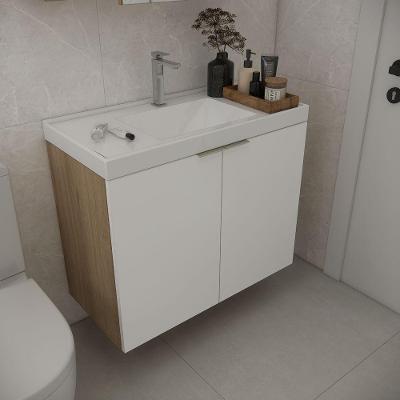 Gabinete De Banheiro Sem Cuba Vittare 79,6cm Estilare GAB5002 Carvalho-branco