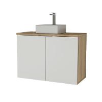 Gabinete Com Cuba Nature 90cm Estilare GAB4032 Carvalho-branco - 2