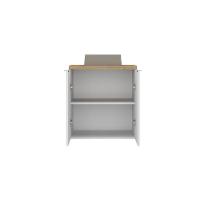 Gabinete Com Cuba Nature 60cm Estilare GAB4008 Branco-carvalho - 3