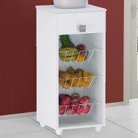 Fruteira 1 Gaveta 35 Cm Monalisa Branco Reajl Moveis Branco - 2