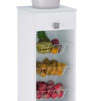 Fruteira 1 Gaveta 35 Cm Monalisa Branco Reajl Moveis Branco - 5