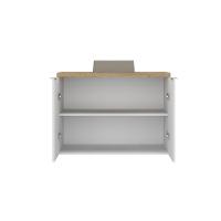 Gabinete Com Cuba Nature 90cm Estilare GAB4032 Branco-carvalho - 3