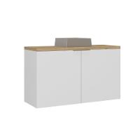 Gabinete Com Cuba Nature 110cm Estilare GAB4035 Branco-carvalho - 2
