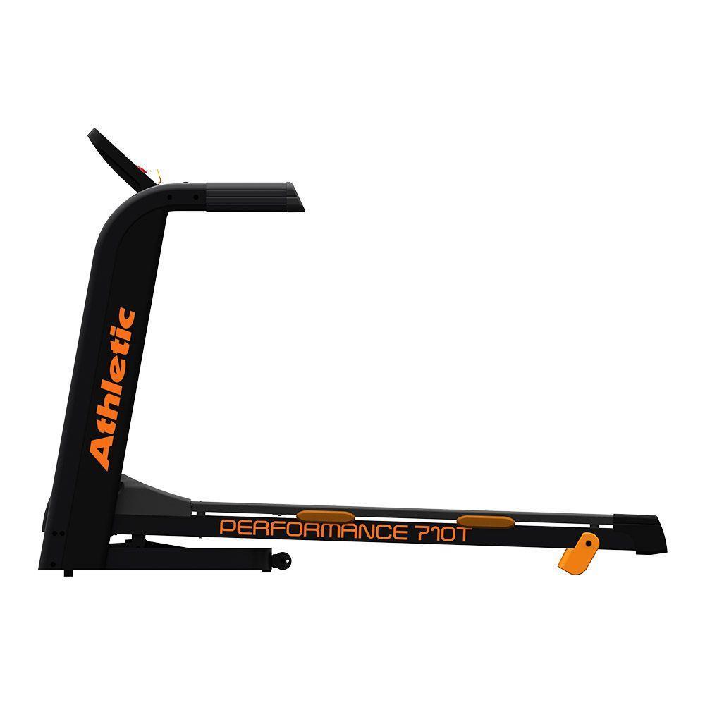 Esteira Elétrica Athletic Performance 710t 16km/h 130kg Dobrável Inclinação Eletrônica 25 Programas 110V - 10