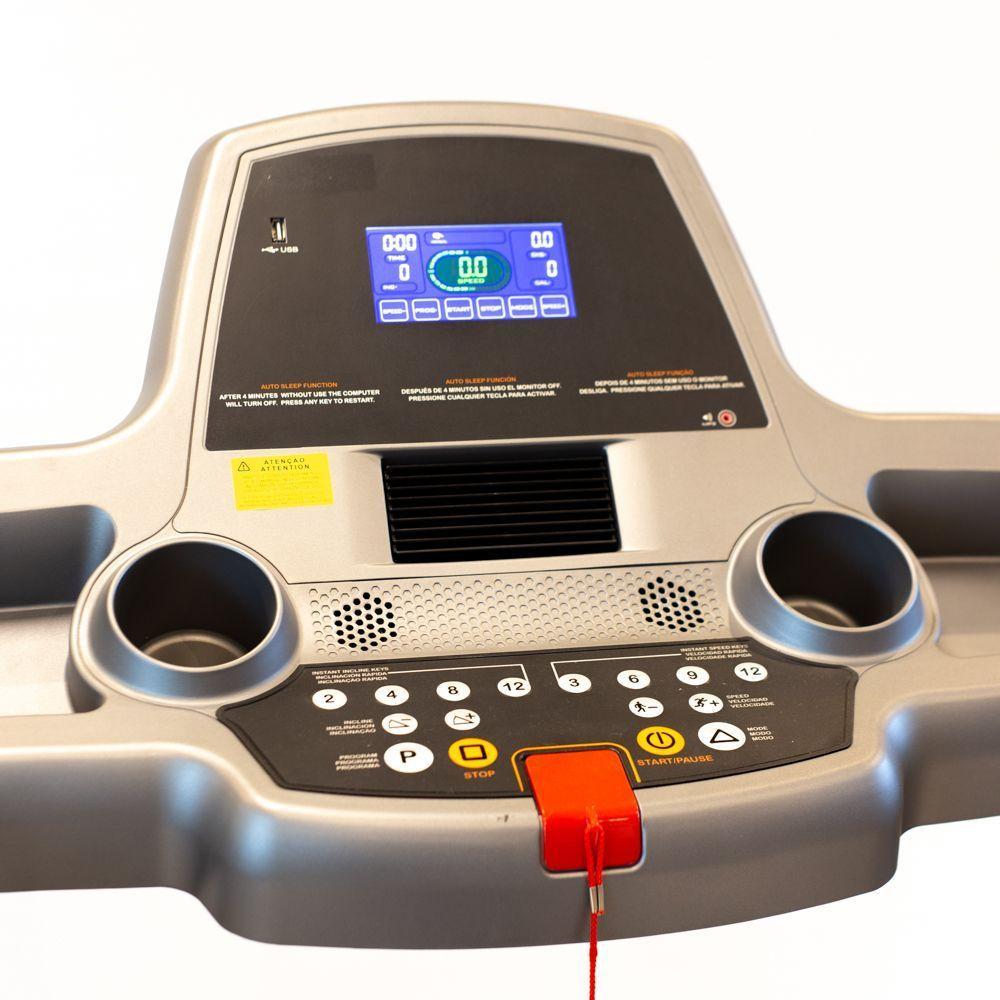 Esteira Elétrica Athletic Extreme 1060t 16km/h Suporta 130kg Inclinação Eletrônica 41 Programas 220V - 2