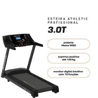 Esteira Profissional Athletic Amazon 3.0t 25km/h Suporta 150kg 18 Programas Academias/condomínios 110V