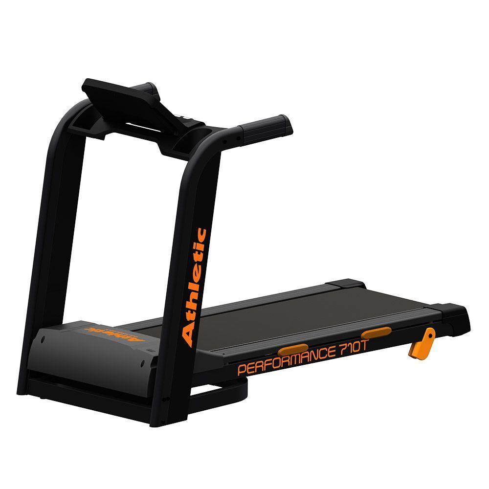 Esteira Elétrica Athletic Performance 710t 16km/h 130kg Dobrável Inclinação Eletrônica 25 Programas 220V - 8