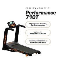 Esteira Elétrica Athletic Performance 710t 16km/h 130kg Dobrável Inclinação Eletrônica 25 Programas 220V - 5