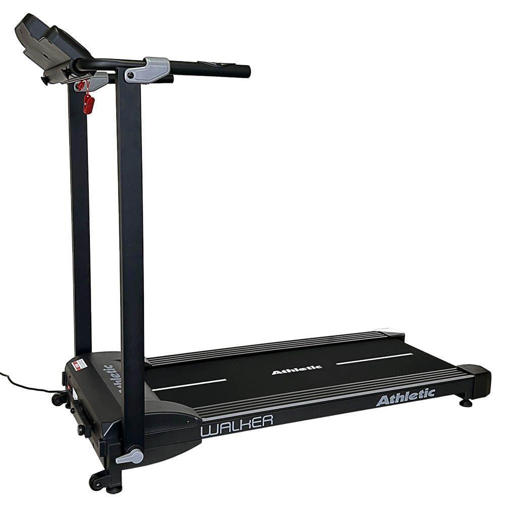 Esteira Elétrica Athletic Walker 10km/h 100kg Suportados Compacta Dobrável Silenciosa E Econômica Bivolt - 7