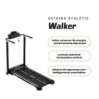 Esteira Elétrica Athletic Walker 10km/h 100kg Suportados Compacta Dobrável Silenciosa E Econômica Bivolt - 2
