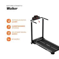 Esteira Elétrica Athletic Walker 10km/h 100kg Suportados Compacta Dobrável Silenciosa E Econômica Bivolt - 3