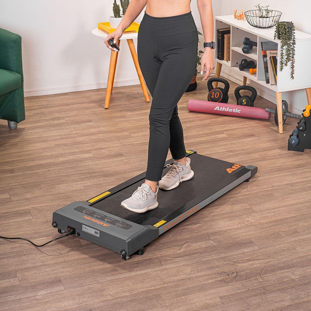 Esteira Elétrica Athletic Desk Fit Df100 6km/h Suporta 110kg Compacta Sem Varanda Pronta Para Usar 220V - 9