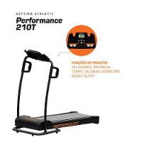 Esteira Elétrica Athletic Performance 210t 10km/h 100kg Compacta Dobrável 6 Amortecedores 7 Funções Bivolt - 6