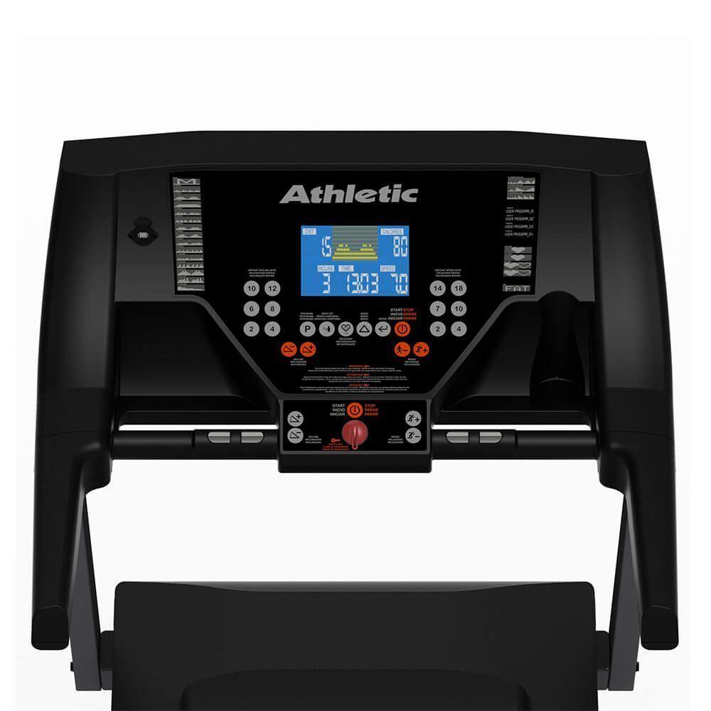 Esteira Profissional Athletic Amazon 3.0ti 25km/h Suporta150kg Inclinação Eletrônica 26 Programas 220V - 7
