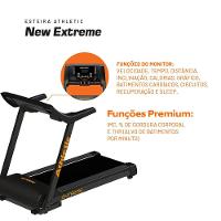 Esteira Elétrica Athletic New Extreme 18km/h Suporta 130kg Inclinação Eletrônica 32 Programas 220V - 2