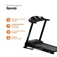 Esteira Elétrica Athletic Speedy 14km/h Motor 4.0 Hpm 120kg Suportados Dobrável Lona Ampla Bivolt - 2