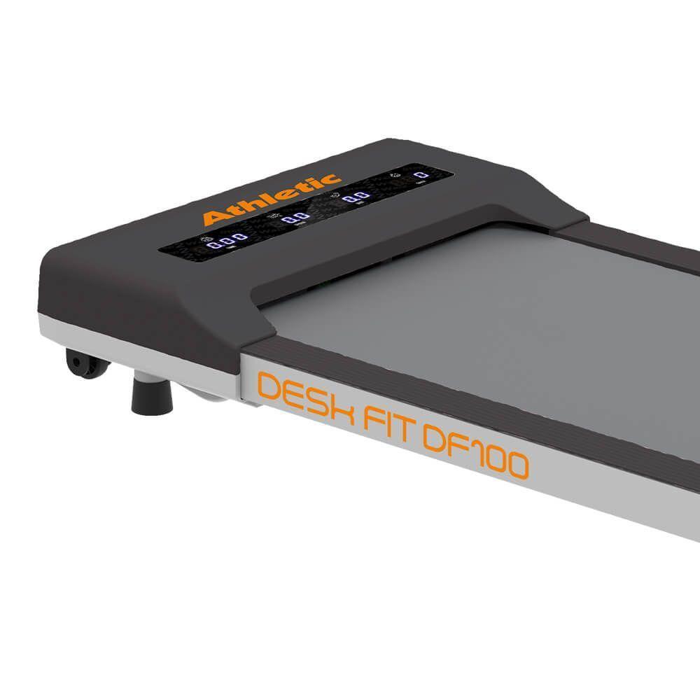 Esteira Elétrica Athletic Desk Fit Df100 6km/h Suporta 110kg Compacta Sem Varanda Pronta Para Usar 110V - 3