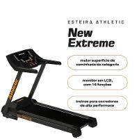 Esteira Elétrica Athletic New Extreme 18km/h Suporta 130kg Inclinação Eletrônica 32 Programas 110V