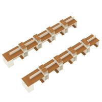 Estação De Trabalho 20 Lugares Office Tech 20 Mesas 16 Armár - Off White E Cedro Off White E Cedro - 2