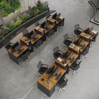 Estação De Trabalho 16 Lugares Office Tech 16 Mesas 12 Armár - Preto E Cedro Preto E Cedro - 1