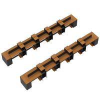 Estação De Trabalho 20 Lugares Office Tech 20 Mesas 16 Armár - Preto E Cedro Preto E Cedro - 3