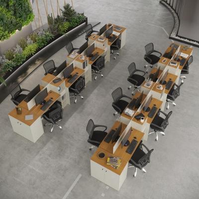 Estação De Trabalho 16 Lugares Office Tech 16 Mesas 12 Armár - Off White E Cedro Off White E Cedro