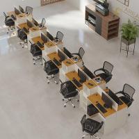 Estação De Trabalho 12 Lugares Tech Office 12 Mesas 10 Armár - Off White E Cedro Off White E Cedro - 1