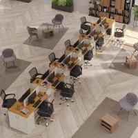 Estação De Trabalho 12 Lugares Office Tech 12 Mesas 10 Armár - Off White E Cedro Off White E Cedro - 1