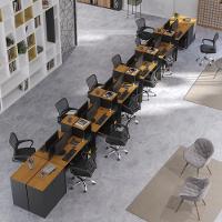 Estação De Trabalho 12 Lugares Office Tech 12 Mesas 10 Armár - Preto E Cedro Preto E Cedro - 1