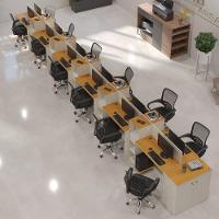 Estação De Trabalho 12 Lugares Office Tech 12 Mesas 10 Armár - Off White E Cedro Off White E Cedro - 1