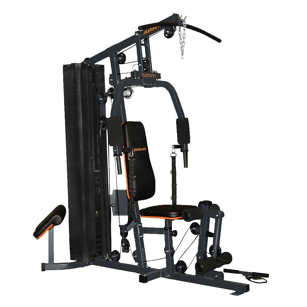 Estação De Musculação Athletic Power 520m 67,5kg Usuário 125kg +45 Exercícios Para Casa E Condomínio - 7