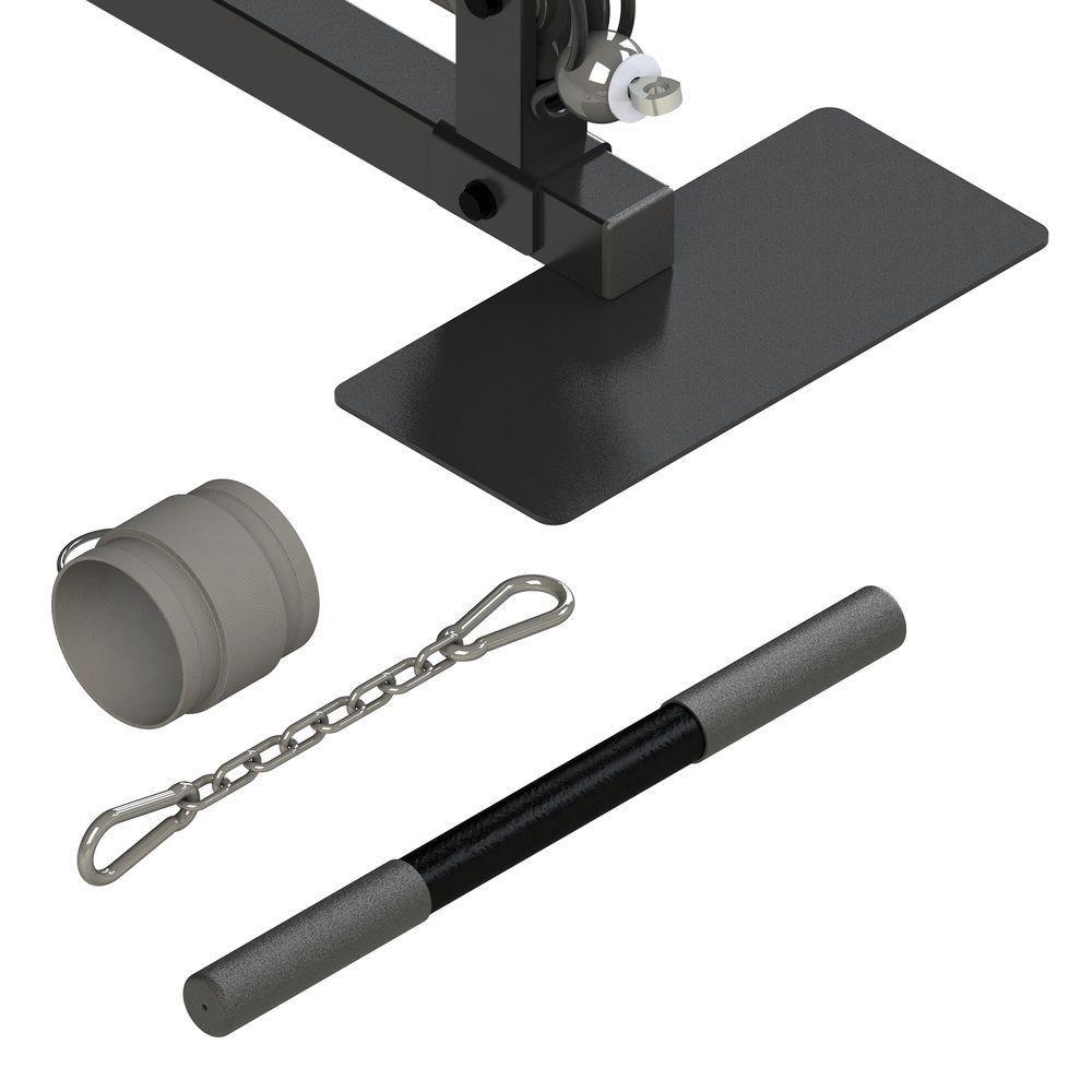 Estação De Musculação Athletic Force Com 45kg De Peso Suporta 120kg Residencial Treino Em Casa - 10