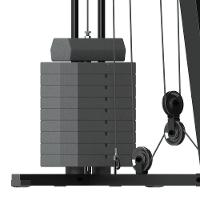 Estação De Musculação Athletic Force Com 45kg De Peso Suporta 120kg Residencial Treino Em Casa - 5