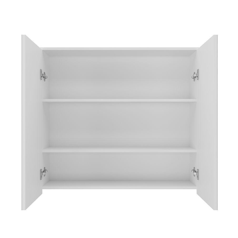 Espelheira De Banheiro Nature 90cm Estilare ESP4031 Branco Ls - 3