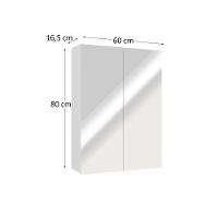 Espelheira De Banheiro Nature 60cm Estilare Esp4007 Branco Ls - 4