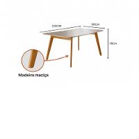 Conjunto Sala De Jantar 4 Lugares Slim Móveis Mundial Mel/off-white/bege - 6