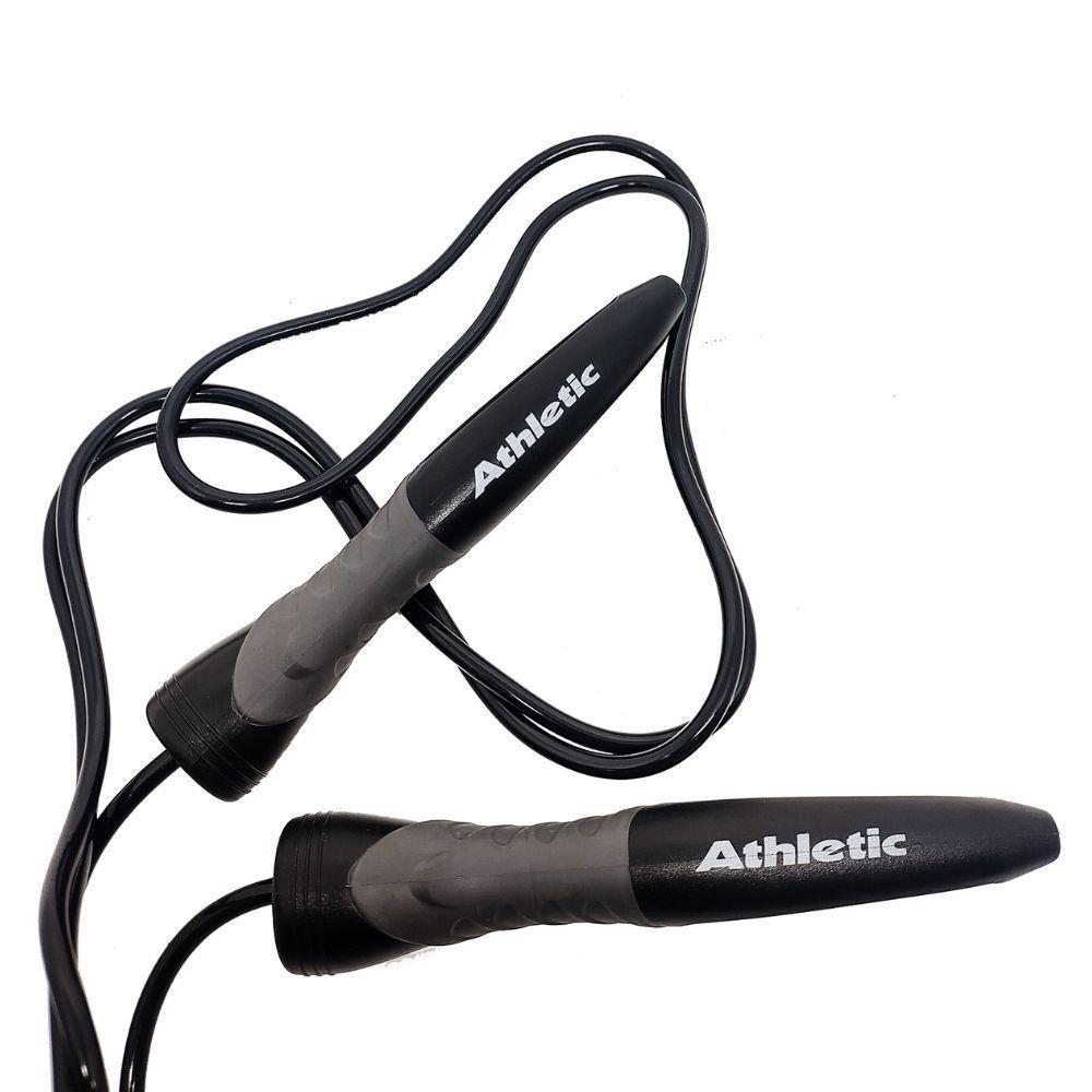 Corda De Pular Athletic 3,15m Com Rolamento De Aço Anatômica Para Treino Fitness Muscular E Aeróbico - 1