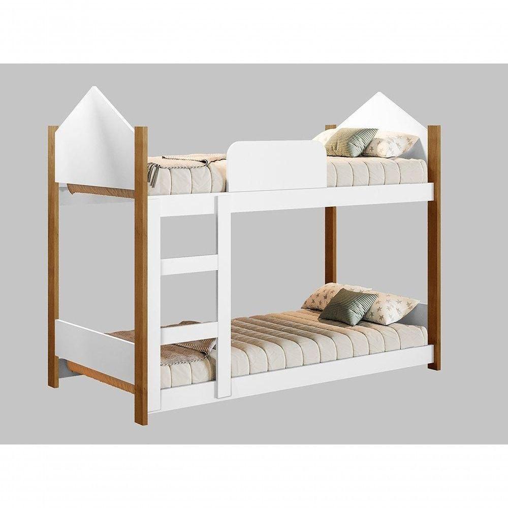 Beliche Infantil Magia Branco Grenat - Gabrielli Móveis - 2